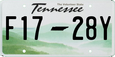 TN license plate F1728Y