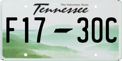 TN license plate F1730C