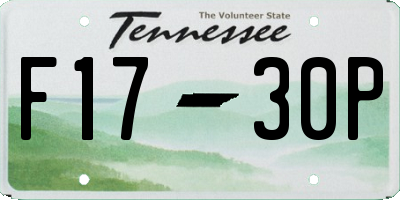 TN license plate F1730P