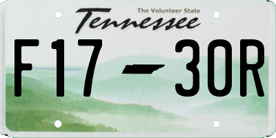 TN license plate F1730R