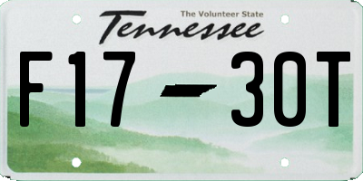 TN license plate F1730T