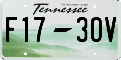 TN license plate F1730V