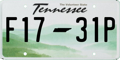 TN license plate F1731P