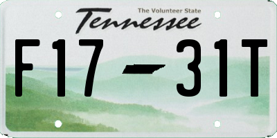 TN license plate F1731T