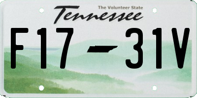 TN license plate F1731V