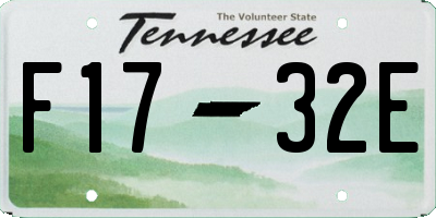 TN license plate F1732E