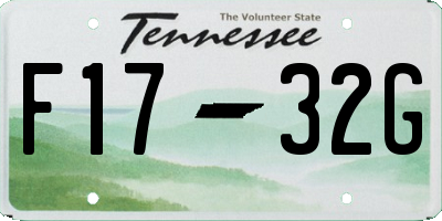 TN license plate F1732G