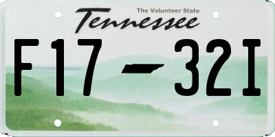 TN license plate F1732I
