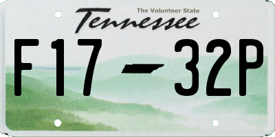 TN license plate F1732P