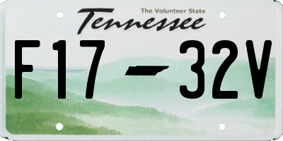 TN license plate F1732V