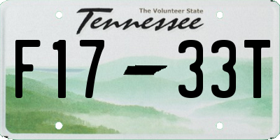 TN license plate F1733T