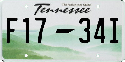 TN license plate F1734I