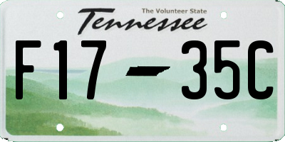 TN license plate F1735C