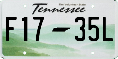 TN license plate F1735L