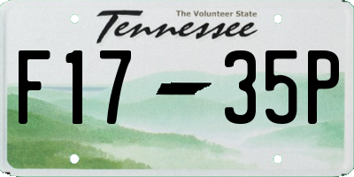 TN license plate F1735P