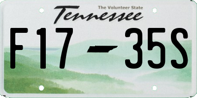 TN license plate F1735S