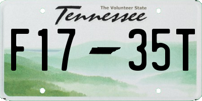 TN license plate F1735T