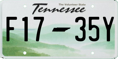 TN license plate F1735Y