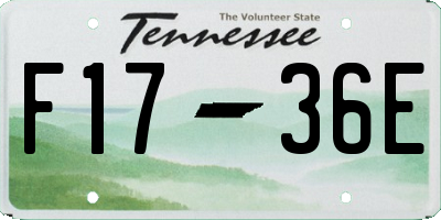 TN license plate F1736E