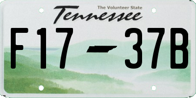TN license plate F1737B