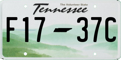 TN license plate F1737C