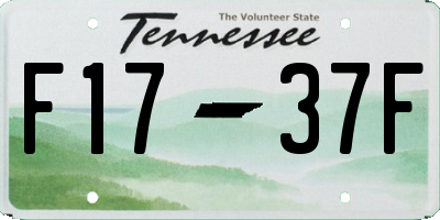 TN license plate F1737F