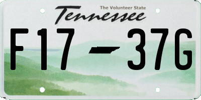 TN license plate F1737G