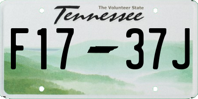 TN license plate F1737J