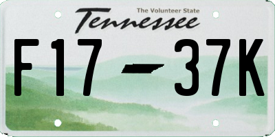 TN license plate F1737K