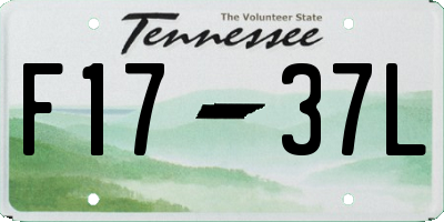TN license plate F1737L