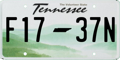 TN license plate F1737N