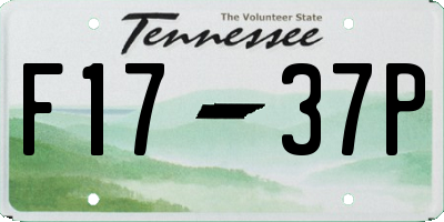 TN license plate F1737P