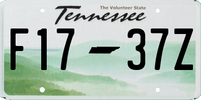 TN license plate F1737Z