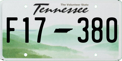 TN license plate F1738O