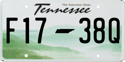 TN license plate F1738Q