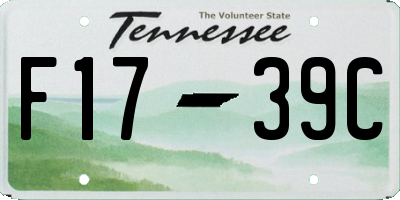 TN license plate F1739C