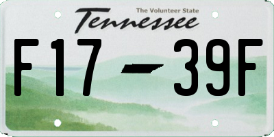 TN license plate F1739F