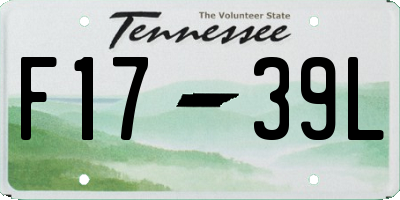 TN license plate F1739L
