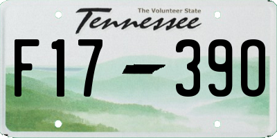 TN license plate F1739O