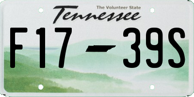TN license plate F1739S