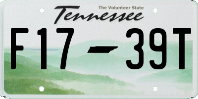 TN license plate F1739T