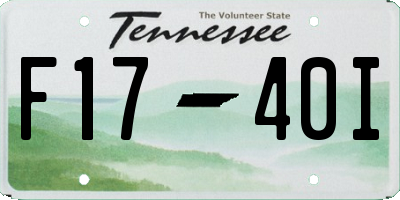 TN license plate F1740I