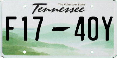 TN license plate F1740Y