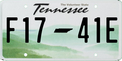 TN license plate F1741E
