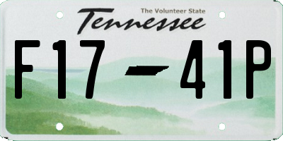 TN license plate F1741P