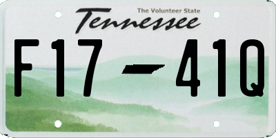 TN license plate F1741Q