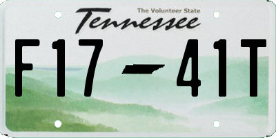 TN license plate F1741T