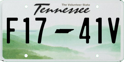 TN license plate F1741V