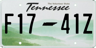 TN license plate F1741Z