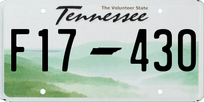 TN license plate F1743O